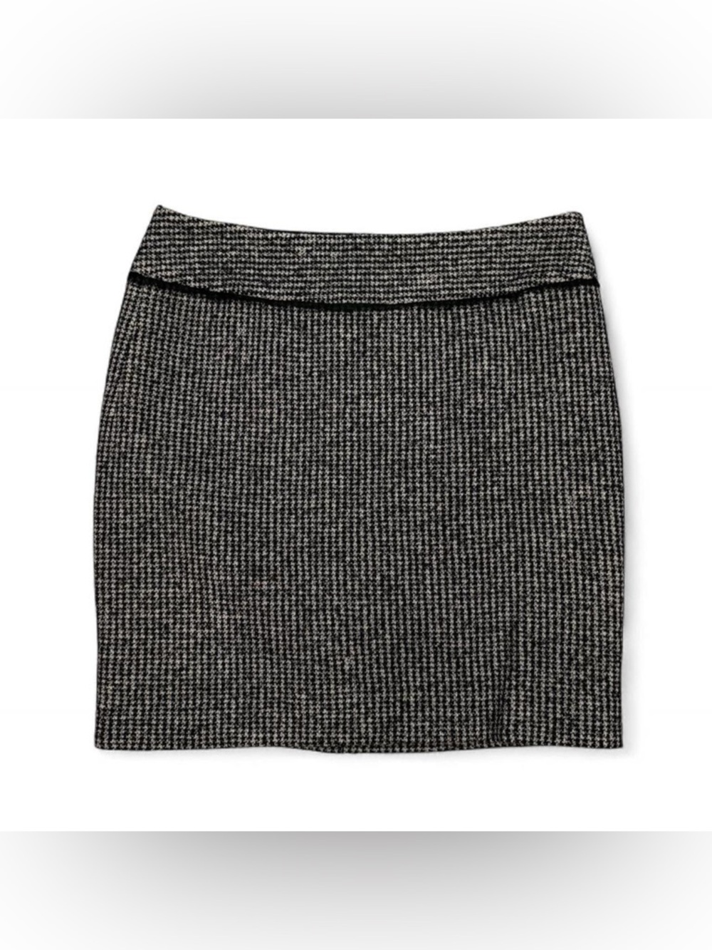 Vintage Ann Taylor cotton wool houndstooth pencil skirt